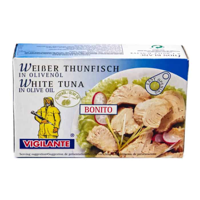 weisser thunfisch in olivenöl front