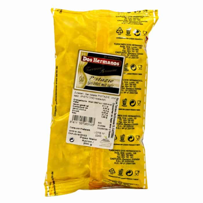 pistacho tostado 200g pistazien geroestet mit salz back