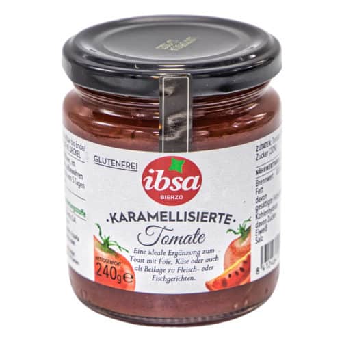 caramelizados tomate ibsa karamellisierte tomate 240g front