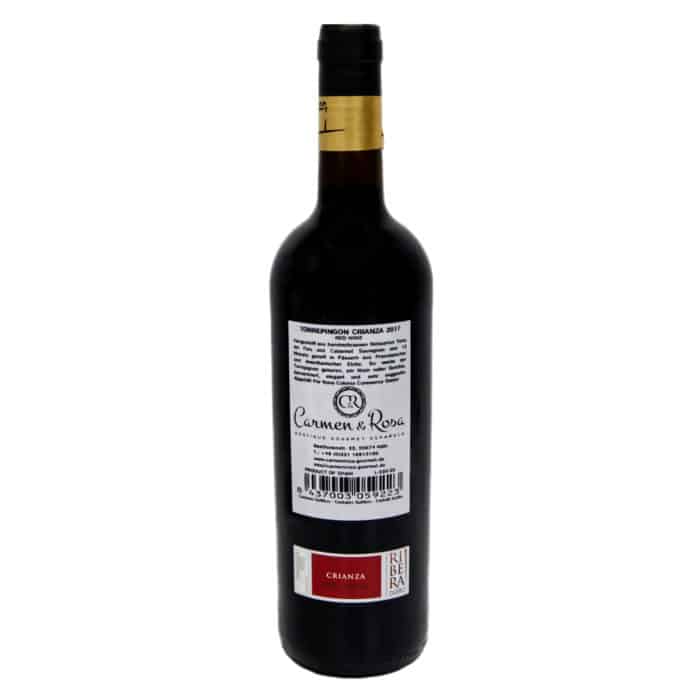 rotwein torre pingón crianza 2017 075l back