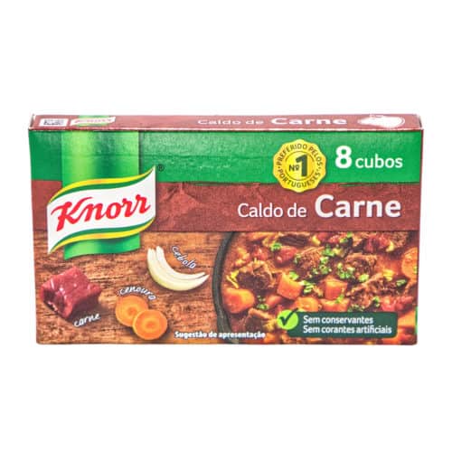 caldo de carne 8 cubos knorr fleischbruehe 8 wuerfel 80g front