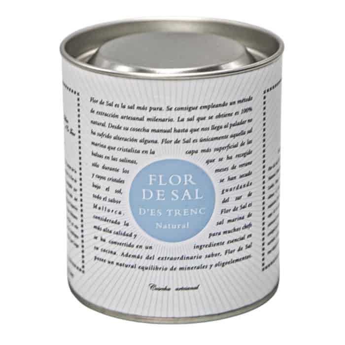 flor de sal des trenc natural original mallorquinisches meersalz 150g front