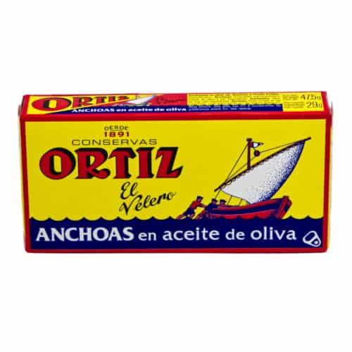 anchoas en aceite de oliva ortiz sardellen in olivenoel 29g front