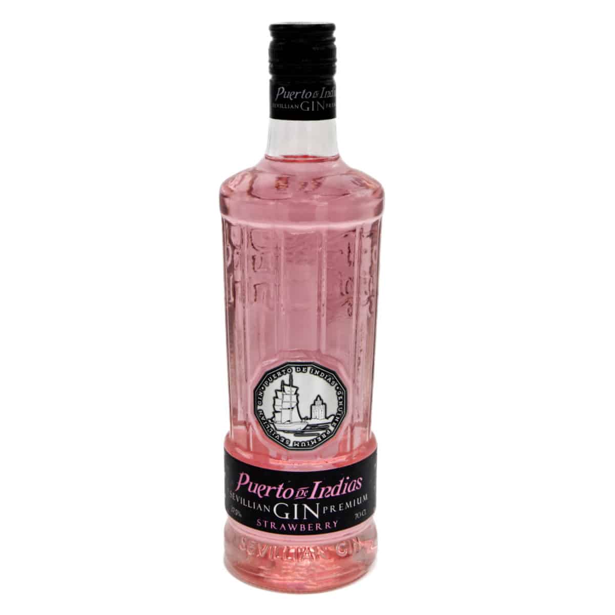 Sevillian Gin Premium Puerto de Indias Strawberry 0,7l Spanischer