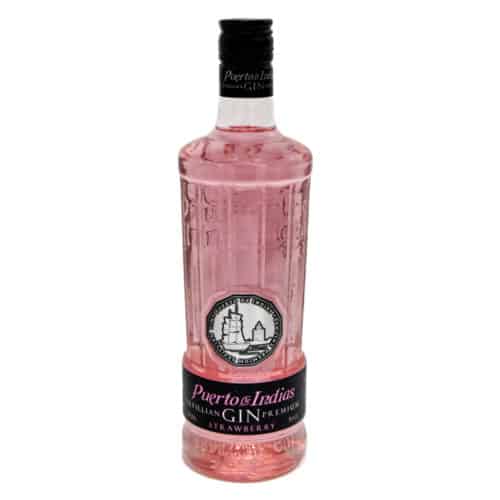 sevillian gin premium puerto de indias strawberry 07l front