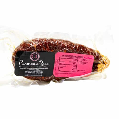 chorizo de vaca herradura chorizo aus rindfleisch im ring front