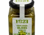 gruene gordal oliven ohne kerne 1921 green gordal olives boneless 140g front