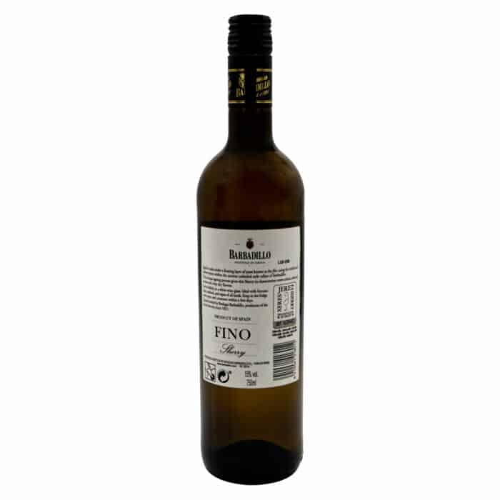 sherry barbadillo fino 075l back