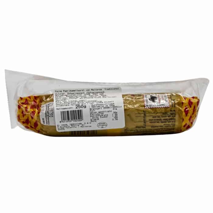 sobrasada de mallorca tradicional el zagal paprikamettwurst von mallorca traditionell back